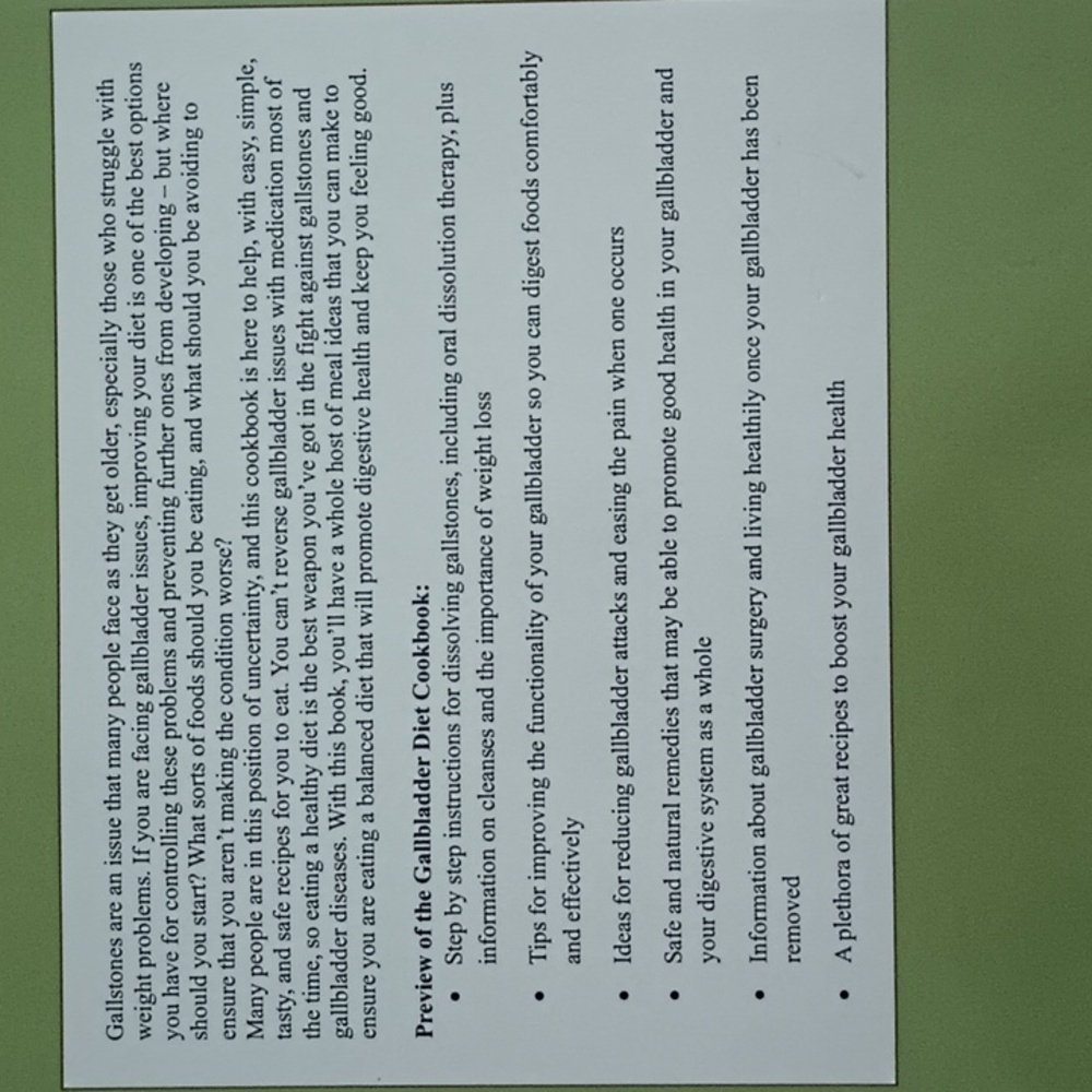 Gallbladder Diet Cookbook 2022 - Picture 3 of 4